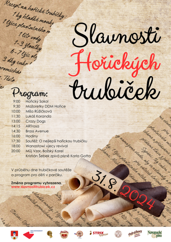 Slavnosti Hořických trubiček 31.08.2024