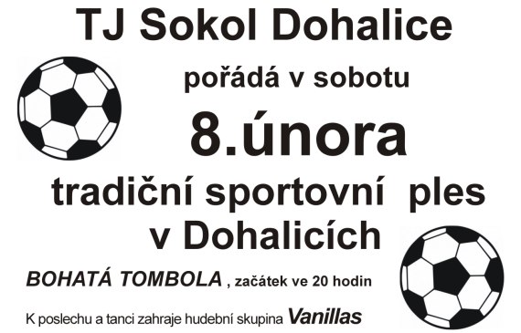 Sportovní ples v Dohalicích 08.02.2025