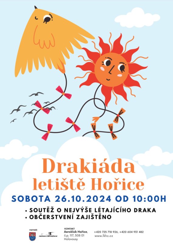 Drakiáda - letiště Hořice / sobota 26.10.2024